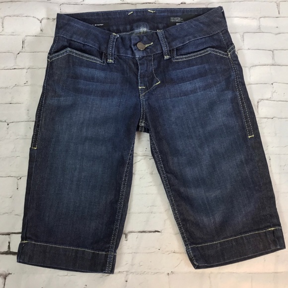 🎉HP🎉 William Rast Denim Jean Bermuda Shorts Size 26 EUC - Picture 2 of 12